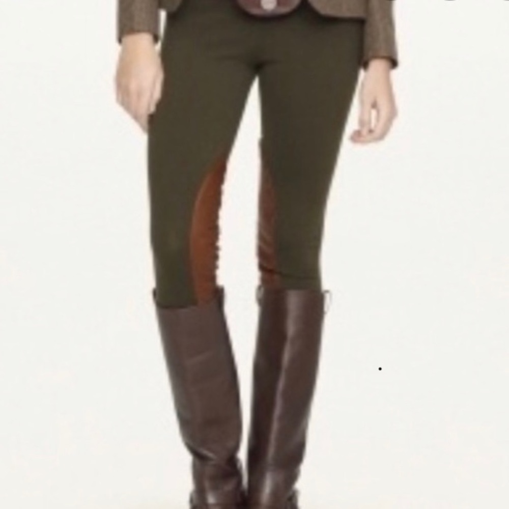 Ralph Lauren Rugby Olive Green Jodhpur Leggings